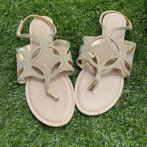 3/$15 Sparkly Strappy Flat Sandals